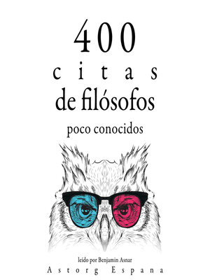 cover image of 400 citas de filósofos poco conocidos